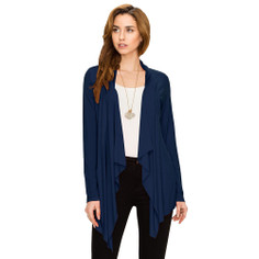 Women's Draped Open Front Cardigan product
